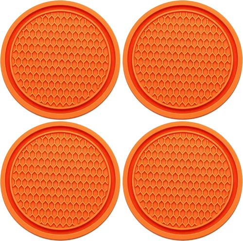 Miniatura 15 de 2 piezas posavasos para portavasos de automóvil, posavasos universales antideslizantes para portavasos de automóvil, 2.75 pulgadas posavasos