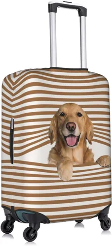 Miniatura 3 de Nogay Golden Retriever - Funda elástica para maleta, para damas, niñas, Blanco