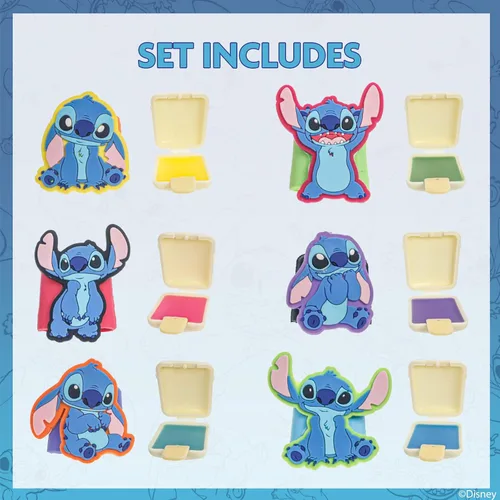 Miniatura 2 de Disney Stitch - Juego de 6 brillos de labios Flip-Top Ice Pop, brillo de labios a base de plantas con forma de puntada coleccionable, kit