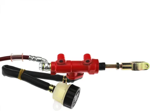 Miniatura 9 de PRO BAT Kit de freno hidráulico trasero para Go Kart con cilindro maestro, pinza, pastilla de freno + rotor de disco para carritos de golf ATV Rojo