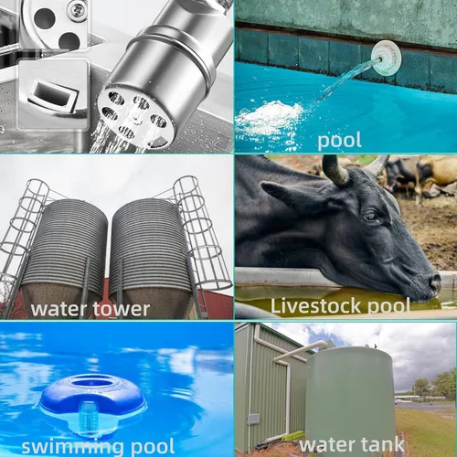 Miniatura 6 de Válvula de control automático de nivel de agua con flotador, válvula de bola de flotador de 12,7 mm y 19 mm con llenado automático y apagado
