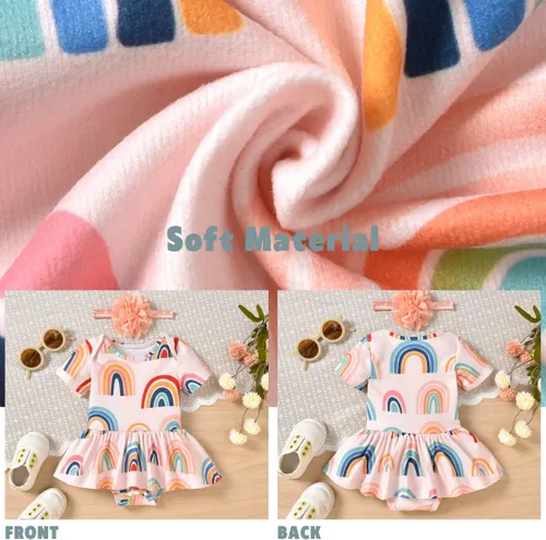 Miniatura 5 de Aalizzwell Vestido tipo body para bebé recién nacido