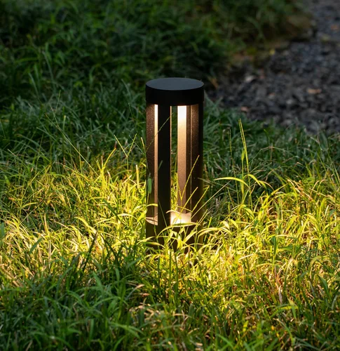 Miniatura 4 de Gardenised Luces LED redondas de 15.75 pulgadas para camino, iluminación decorativa duradera de aluminio con cable para pasillos, jardines