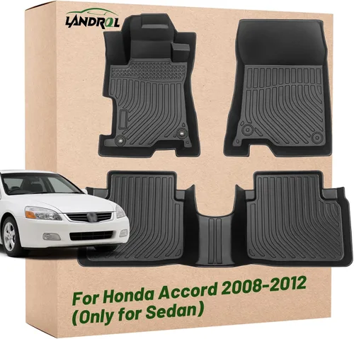 Alfombrillas para Piso de Automóvil de Repuesto para Honda Accord 2008-2012 (Solo para Sedán) Protección para Todo Clima Ajuste a Medida Alfombras