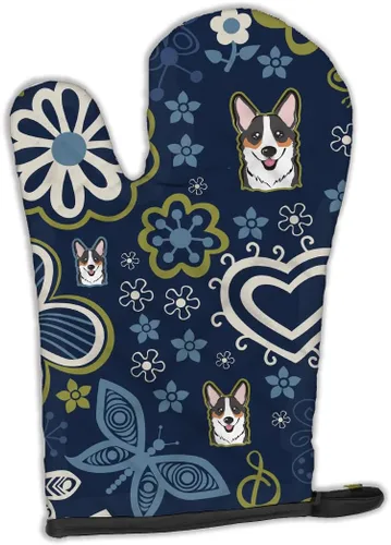 Miniatura 248 de Caroline's Treasures BB4020OVMT Dog House Collection Border Collie - Guante de horno grueso resistente al calor para sartenes calientes y horno