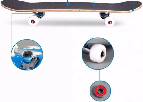 Miniatura 2 de Wilver Patinetas completas para principiantes profesionales de 31 pulgadas para adolescentes, principiantes, niñas, niños y adultos, patineta