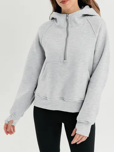 Miniatura 6 de AUTOMET Half Zip Sweatshirts Cropped Hoodies Fleece Womens Quarter Zip Up Pullover Sweaters Fall Outfits 2024 Winter Clothes