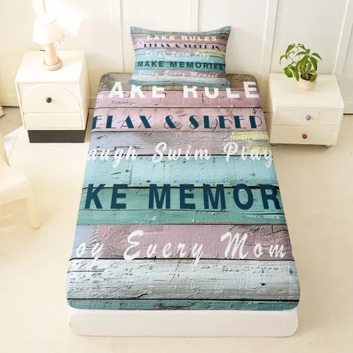 Miniatura 23 de Erosebridal Fishing Fitted Sheet Twin for Boys, Big Pike Fish Black Bed Sheets for Rustic Farmhouse Lake House Decor, Fishing Bedding Set Marine