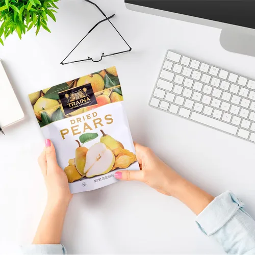 Miniatura 7 de Traina Peras Secas al Sol Cultivadas en Casa - Saludables y Sin OMG, Fruta de Sabor Dulce Natural Sin Azúcar Añadido, Aperitivo Perfecto en Bolsa