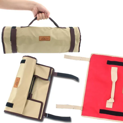 Miniatura 3 de TINTON LIFE® Bolsa de almacenamiento de clavos y martillos de alta resistencia, estacas Oxford, estacas, estacas, bolsa de soporte, no incluidas