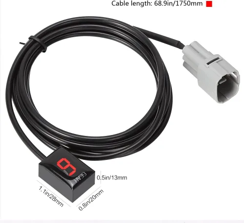 Miniatura 4 de Pantalla led roja con función plug & play con indicador de motor, impermeable, para Suzuki., Rojo