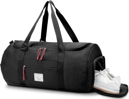 Brozoza Bolsa de viaje para hombre, 65 L, tamaño mediano, bolsa de viaje para fin de semana durante la noche con bolsillo húmedo y compartimento