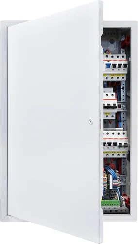 Miniatura 14 de VEVOR Panel de acceso para paneles de yeso, puerta de acceso de acero galvanizado de 13.3 x 13.3 pulgadas, panel de servicio con bisagras de fácil
