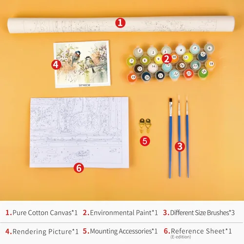 Miniatura 3 de TUMOVO Kits de pintura por números para adultos, diseño de acuarela, para niños, kits de pintura por números, kits de pintura por números, pintura