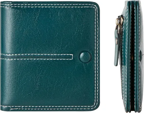 Miniatura 24 de TFKGS Tarjetero de crédito para mujer, cartera RFID de cuero para mujer con bloqueo de cremallera, llavero para tarjetas de acordeón, regalos