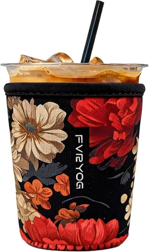 Miniatura 87 de Fundas de neopreno reutilizables aisladas para café helado, fundas para tazas de café helado, fundas para bebidas heladas y calientes