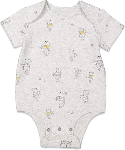 Miniatura 3 de Disney Body unisex de algodón elástico orgánico de manga corta para bebé (paquete de 3)