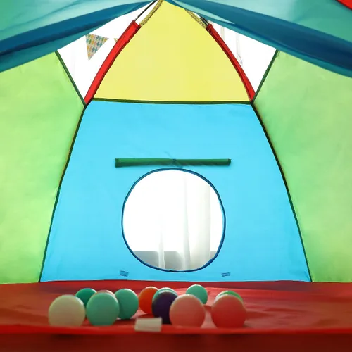Miniatura 3 de Rainbow Kids Play Tent & Lights, Casa de juegos con cúpula para niños, 48 x 36 pulgadas