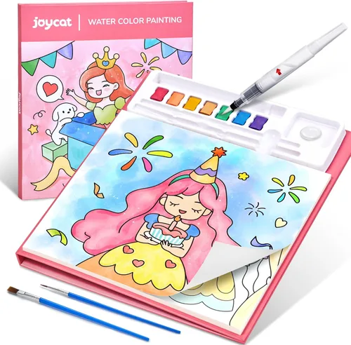 Miniatura 14 de JoyCat Libros de pintura con agua para colorear para niños pequeños, juegos de pintura de acuarela para niños de 3 a 5 4 a 8 años, actividades