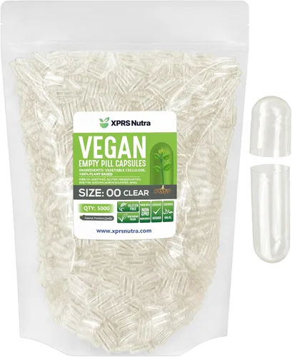 Miniatura 22 de XPRS Nutra Cápsulas vacías de tamaño 00 – 100 cápsulas veganas vacías – Pastillas vacías vegetarianas – Relleno de cápsulas vegetales DIY