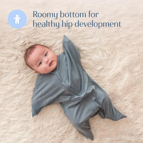 Miniatura 4 de SleepingBaby Zipadee-Zip - Paquete de 2 pañales de transición con diseño de estrella de mar para relajarse y dormir mejor, ideal para bebés Gris