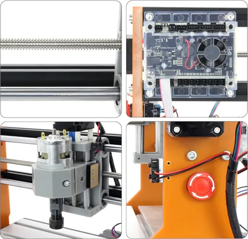 Miniatura 4 de Kit de fresadora CNC 3018-PRO mejorado, con controlador GRBL fuera de línea, con interruptores de límite de 3 ejes, parada de emergencia, máquina