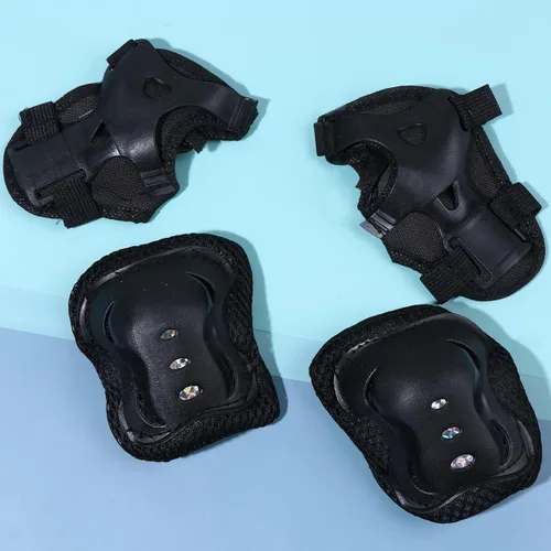 Miniatura 5 de Kisangel 6 uds. Muñequeras para niños, almohadilla de patinaje para adultos, equipo de protección para patinaje, protector para niños, protector