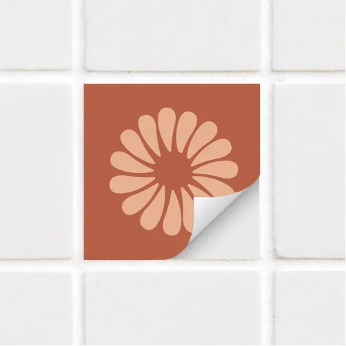 Miniatura 29 de Adhesivos de vinilo para azulejos de pared autoadhesivos, calcomanías impermeables para decoración de cocina, baño, línea ondulada de abulón, 6 x 6