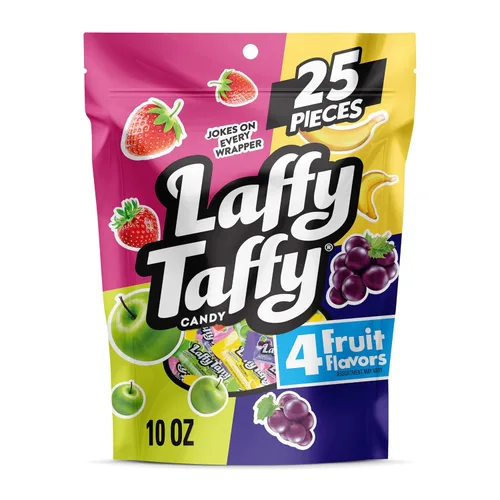 Miniatura 7 de Laffy Taffy Caramelos, combos de frutas, mini barras envueltas individualmente, 6 onzas