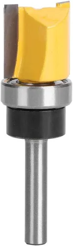 Fresa de fresado para carpintería con rodamientos inferiores superiores con vástago de 1/4 de pulgada y diámetro de corte de 0.748 in/0.7 pulgadas,