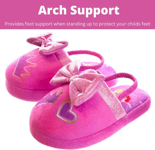 Miniatura 3 de Disney Girls Princess Slippers - Fuzzy Slippers Tangled, Little Mermaid, Beauty and the Beast (size 5-10 Toddlersize 11-12 Little Kid)