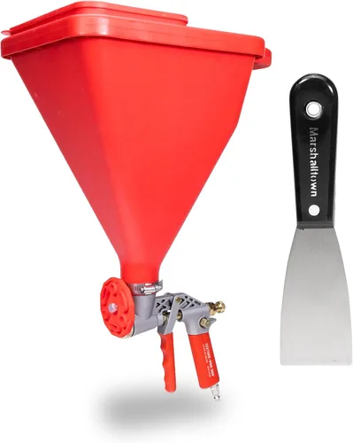WAL-Board Tools Texture Pro 500 - Pistola tolva con espátula, ensamblada en Estados Unidos, kit completo para textura de pared y techo, con válvula