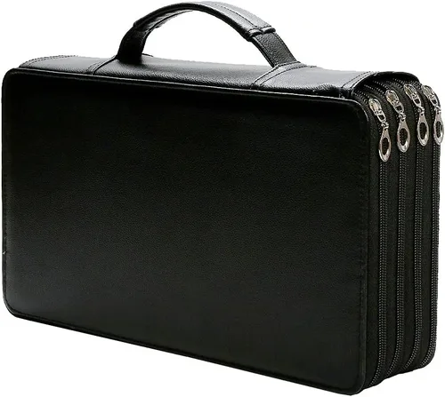 Miniatura 8 de Estuche para lápices Jungle con 120 ranuras de tela Oxford, con ranura para lápices, organizador con práctico envoltorio portátil, soporte multicapa
