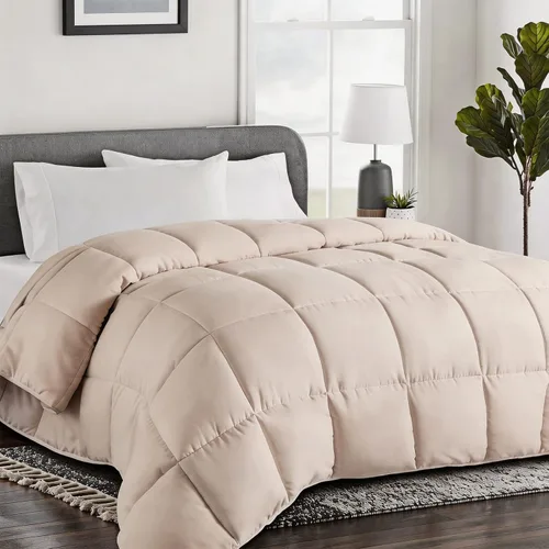 Miniatura 9 de COHOME Edredón de tamaño California King, relleno de edredón alternativo acolchado para todas las estaciones, edredón GentleSoft de hotel de lujo