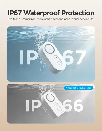 Miniatura 7 de GoveeLife Detector Inteligente de Fugas de Agua Mejorado 1s con Alcance Ultra Largo de 1804 pies, Sensor de Agua WiFi con SMS/Correo