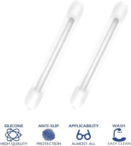 Miniatura 2 de Ganchos de silicona para lentes de oreja, soporte de correa para lentes deportivos, puntas de sien, retenedores de gafas, antideslizantes, elásticos