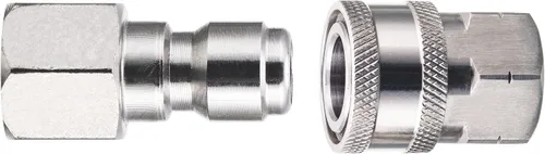 Miniatura 3 de RIDGE WASHER Acopladores para lavadora a presión, enchufe de conexión rápida de 1/4 a rosca NPT hembra, 5000 PSI, paquete de 2