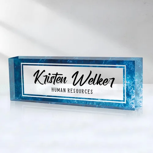 Miniatura 39 de Placa de Nombre Personalizada, Decoración de Oficina Personalizada - Accesorio de Escritorio de Acrílico, Regalos de Oficina para Empleados