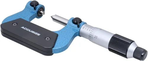 Miniatura 6 de Accusize Industrial Tools 0-1'' por 0.001'' micrómetro de rosca de tornillo con 5 yunque en caja ajustada, S916-C750