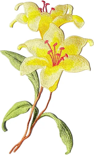 Miniatura 9 de Parches florales bordados para coser en ropa, chaquetas, sombreros, decoración de bricolaje (orquídea rosa)