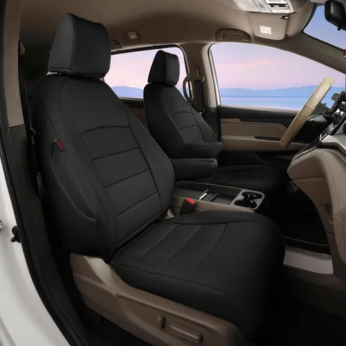 Miniatura 13 de coverdream Odyssey Fundas de asiento de automóvil de ajuste personalizado para Honda Odyssey 2004-2010, asiento de capitán de 2ª fila, totalmente