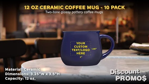 Miniatura 4 de Juego de 10 tazas de café glaseadas personalizadas para fogata, 12 onzas, paquete personalizado a granel, perfectas para café, té, expreso, cacao