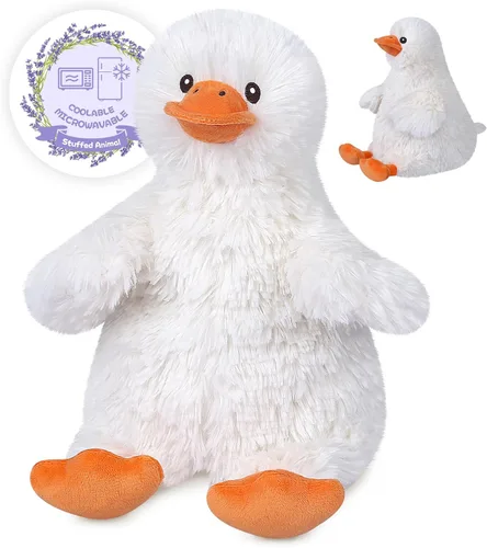 Miniatura 19 de SuzziPals Peluche de Mono Calentable y Enfriable, Almohadillas Térmicas de Peluche para Microondas para Calmar y Relajar, Juguetes de Peluche