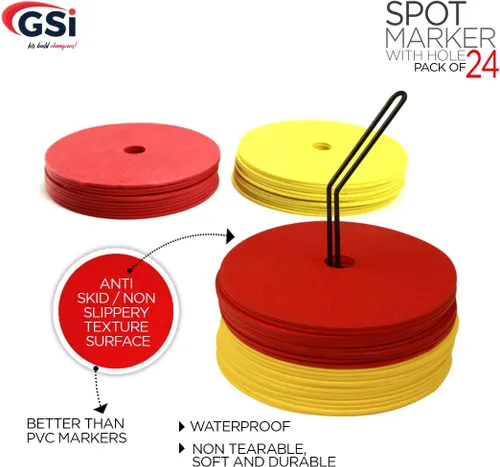 Miniatura 2 de GSi Spot Markers – Non-Slip Non-Toxic Poly Spots – Floor Markers for PE, Sports & Classroom Activities
