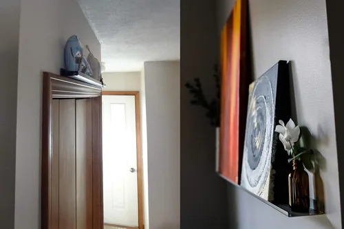 Miniatura 4 de Repisa flotante, estante para fotos, repisa artística, muy duradera y fabricada en los Estados Unidos (blanco, 18 pulgadas)