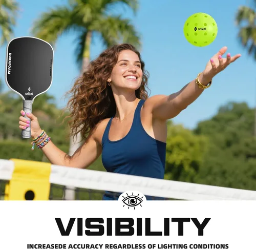 Miniatura 4 de Bolas de Pickleball Srikel para Exteriores - Bolas de Pickleball Aprobadas por USAPA, Diseño Roto-Moldeado Sin Costuras para Durabilidad, 4 Paquetes