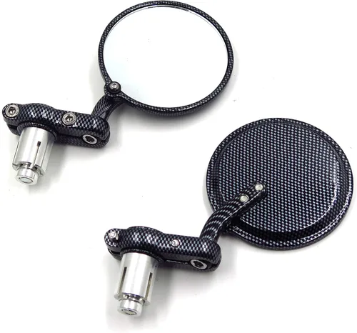 Miniatura 3 de Espejos laterales con barra para motocicleta, fibra de vidrio, 1 pulgada, para motocicletas Honda, Kawasaki, Suzuki, Yamaha, Ducati