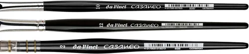 Miniatura 4 de da Vinci Brushes 4250DV - Juego de pinceles para acuarela, tamaño 2, tamaño inclinado 10, ovalado tamaño 12, negro 3
