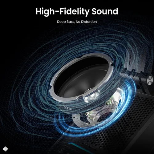 Miniatura 4 de Soporte para teléfono celular con altavoz Bluetooth de inducción inalámbrica instantánea, sin necesidad de emparejamiento Bluetooth, conexión en 1