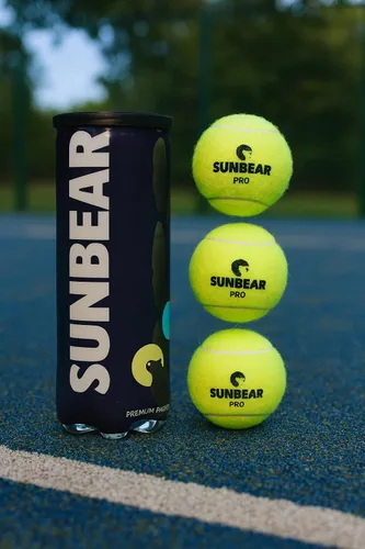Miniatura 4 de Sunbear Pelotas de pádel – Pro Edition 3 unidades Pelotas presurizadas de calidad de torneo para tenis de pádel – rebote rápido y animado, fieltro
